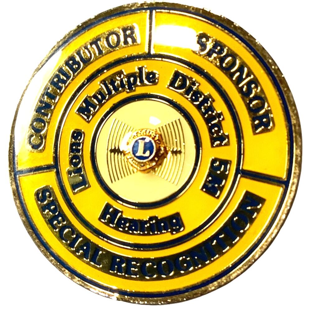 Vintage Lions Club International, Special Recognition Lapel Pin, District 5M